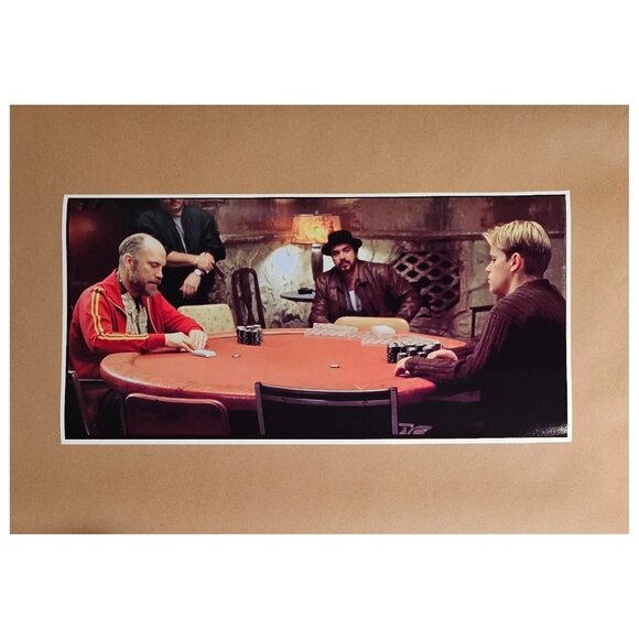 Rounders Poker 12" X 24 Poster Movie Scene Teddy KGB Game Room Man Cave Holdem - Picture 1 of 2